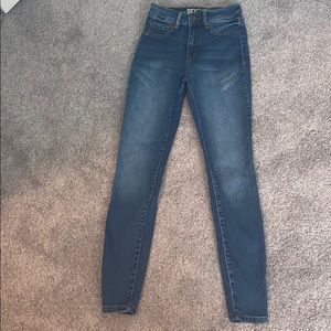 High Waisted Skinny Jeans Medium Wash